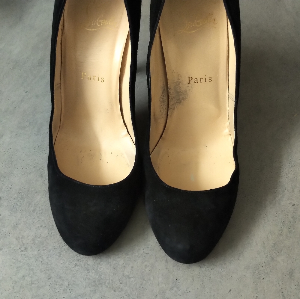 Christian Louboutin Black Suede Classic Pumps - Picture 12 of 12